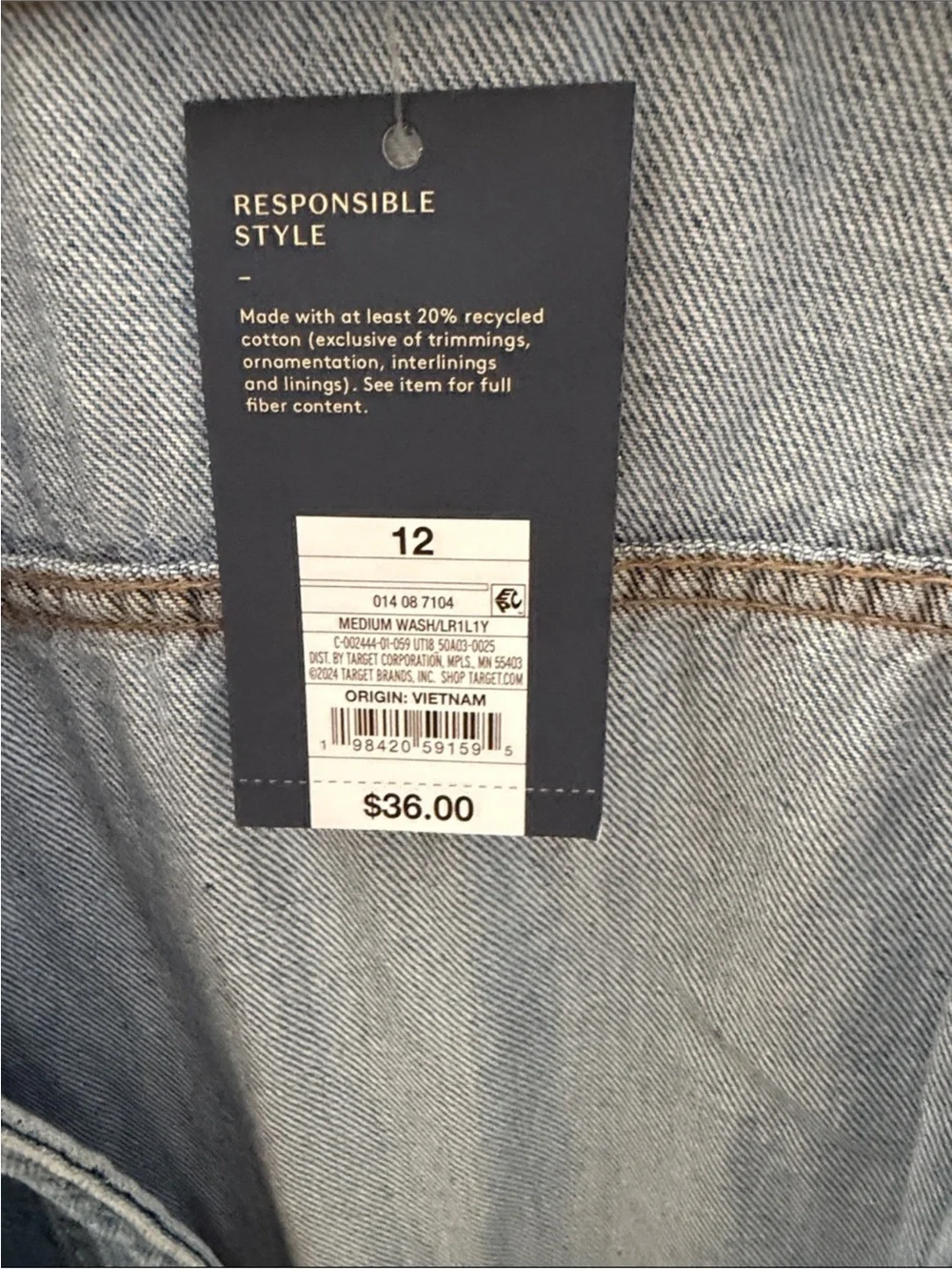 Universal Thread Light Blue Denim Jean Shorts Romper